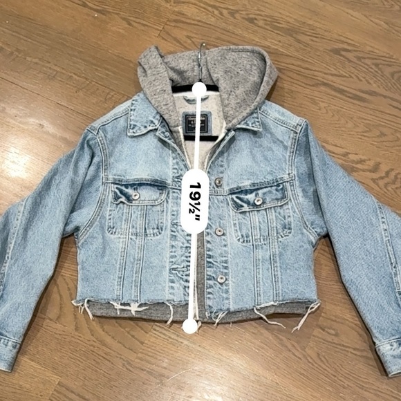Abercrombie & Fitch cropped denim jacket XS y2k vintage I - Picture 12 of 12